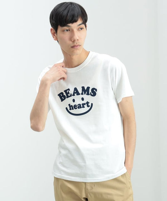 Japanese children's clothing BEAMS HEART parent-child short-sleeved tops S-XL adult summer TOPS 