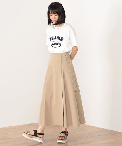 Japanese children's clothing BEAMS HEART parent-child short-sleeved tops S-XL adult summer TOPS 