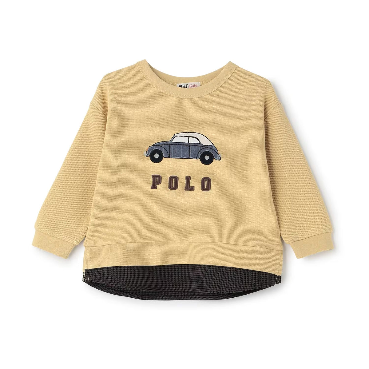 日本童裝 pe#main x【POLO BCS】假兩件衛衣 80-130cm 男童款 秋季 TOPS