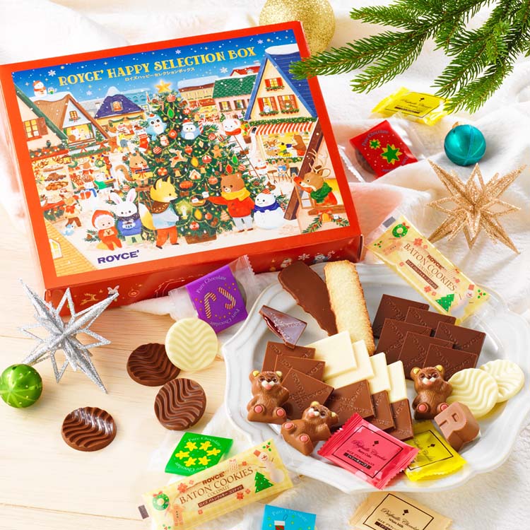日本直送 ROYCE 朱古力禮盒 9種／計40個  聖誕快樂特輯 新年行運發財特輯 Christmas Happy New Year 馬年 限定手信