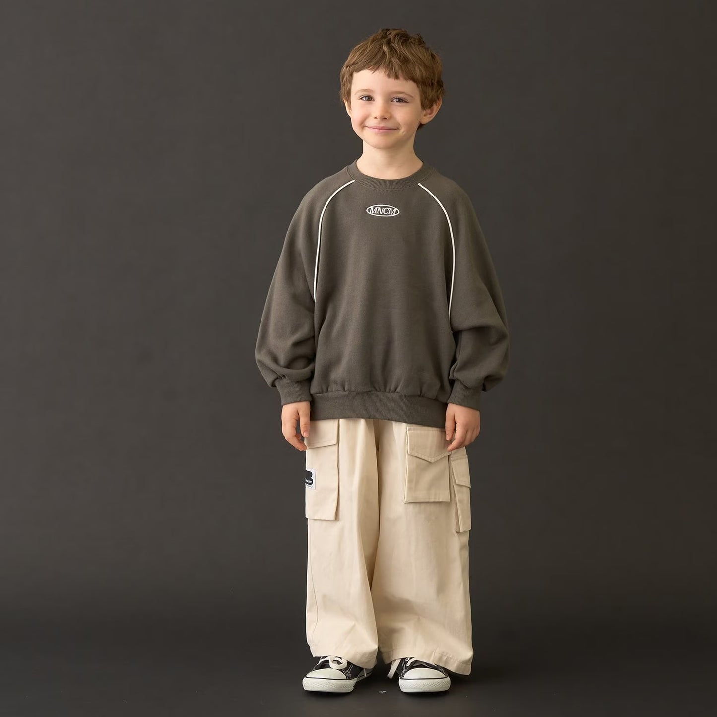 日本童裝 b・R# 抓毛數字印花衛衣 110-150cm 男童款 冬季 TOPS