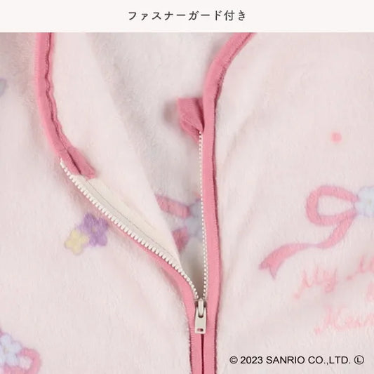 In stock - Japanese Nishimatsuya Kuromi Melody 50×70cm sleeping bag for ages 1-8