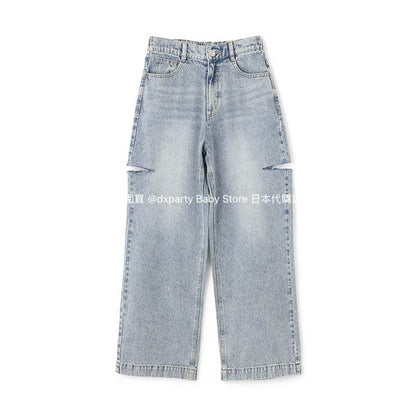 日本童裝 Lovetoxic 破洞牛仔闊腳褲 140-170cm 女童款 夏季 PANTS
