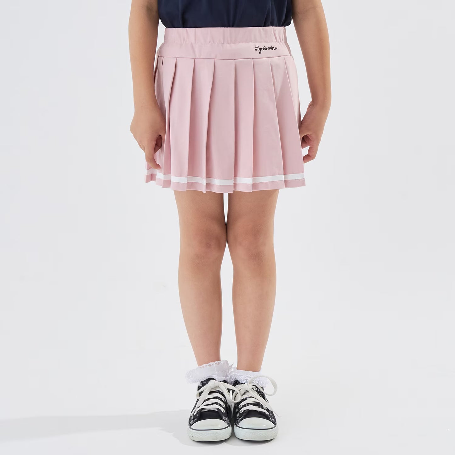 日本童裝 Ly# mine 隔熱布料 防UV 百摺短裙 100-140cm 女童款 夏季 SKIRTS