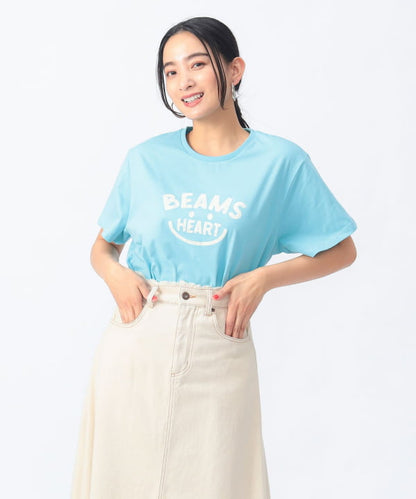 Japanese children's clothing BEAMS HEART parent-child short-sleeved top ML adult summer TOPS 