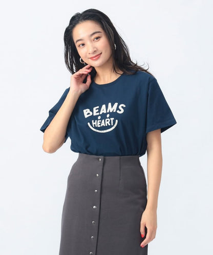 Japanese children's clothing BEAMS HEART parent-child short-sleeved top ML adult summer TOPS 