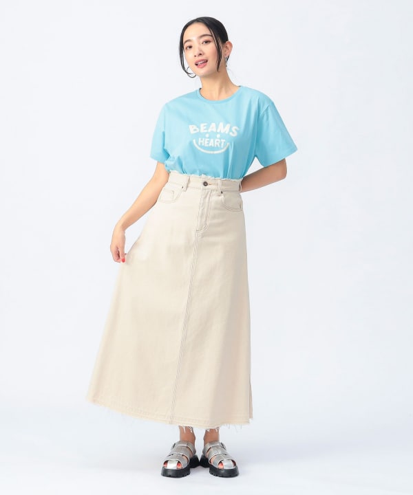 Japanese children's clothing BEAMS HEART parent-child short-sleeved top ML adult summer TOPS 