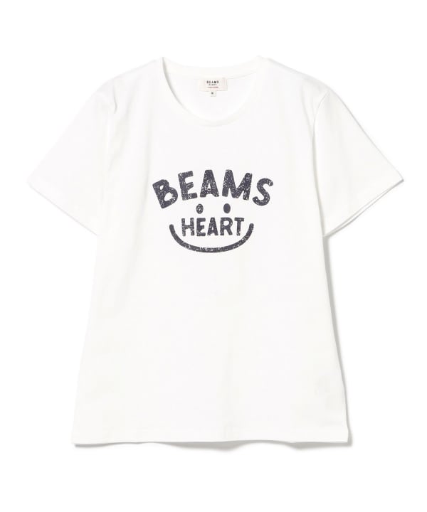 Japanese children's clothing BEAMS HEART parent-child short-sleeved top ML adult summer TOPS 