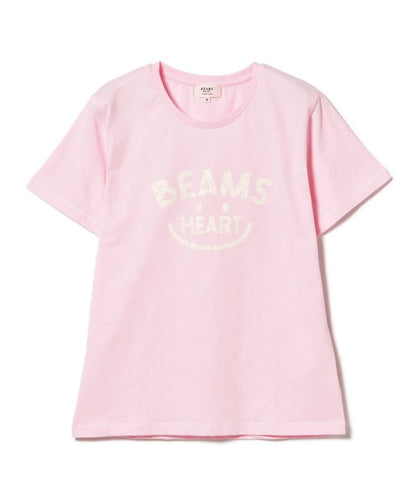 Japanese children's clothing BEAMS HEART parent-child short-sleeved top ML adult summer TOPS 