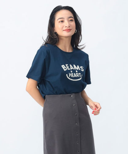 Japanese children's clothing BEAMS HEART parent-child short-sleeved top ML adult summer TOPS 