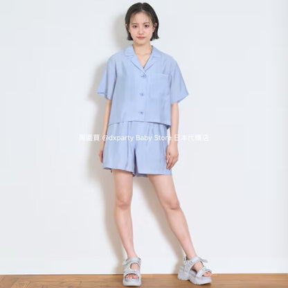 Lovetoxic Japanese Children's Clothing Two-Piece Shirt Set (140-160cm) Girls Summer TOPS PANTS 