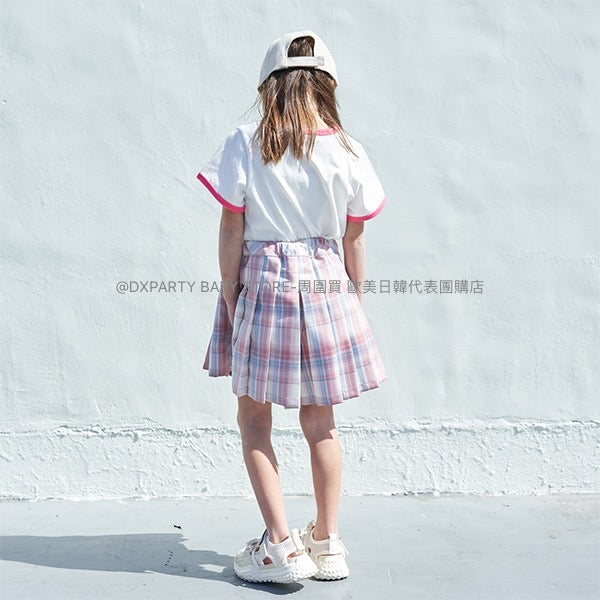 日本童裝 mini#ML 防水 滑板熊刺繡上衣 100-140cm 女童款 夏季 TOPS