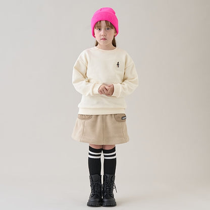 Japanese children's clothing mini #ML sports embroidery pattern sweatshirt 90-140cm boys/girls spring and summer TOPS 