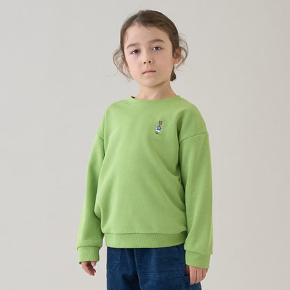 Japanese children's clothing mini #ML sports embroidery pattern sweatshirt 90-140cm boys/girls spring and summer TOPS 