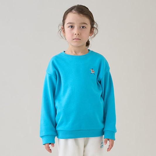 Japanese children's clothing mini #ML sports embroidery pattern sweatshirt 90-140cm boys/girls spring and summer TOPS 