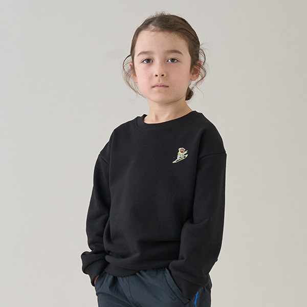 Japanese children's clothing mini #ML sports embroidery pattern sweatshirt 90-140cm boys/girls spring and summer TOPS 