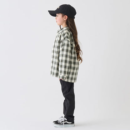 Japanese children's clothing mini#ML waterproof series stretch trousers 90-140cm boys/girls spring and summer PANTS 