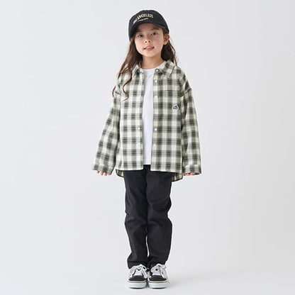 Japanese children's clothing mini#ML waterproof series stretch trousers 90-140cm boys/girls spring and summer PANTS 