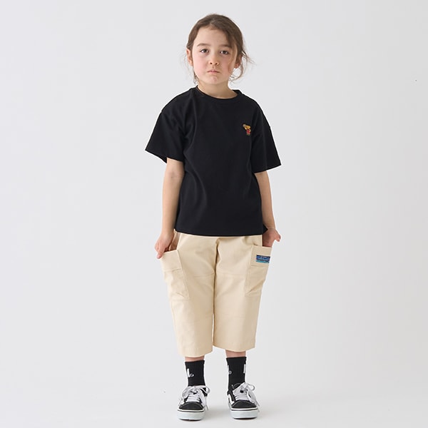 日本童裝 mini#ML 側袋斜紋布七分褲 90-140cm 男童款 春夏季 PANTS