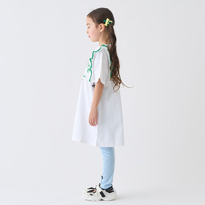 Japanese children's clothing mini#ML leggings 90-140cm girls spring and summer PANTS 