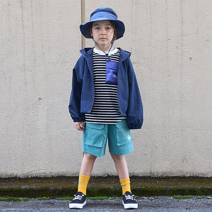 Japanese children's clothing mini#ML mountain series pocket shorts 90-140cm boys/girls summer PANTS 