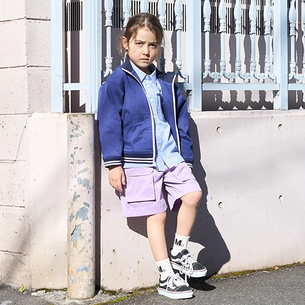 Japanese children's clothing mini#ML mountain series pocket shorts 90-140cm boys/girls summer PANTS 