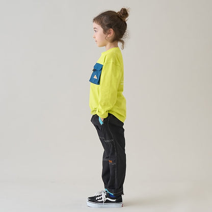Japanese children's clothing mini#ML x KELTY colorblock work pants 100-140cm boys/girls spring and summer PANTS 