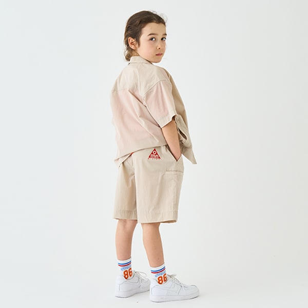 Japanese children's clothing mini#ML four-way elastic sports shorts 90-140cm boys' summer PANTS 