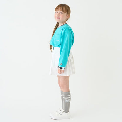 Japanese children's clothing mini#ML mountain style pleated skirt 100-140cm girls spring and summer SKIRTS 