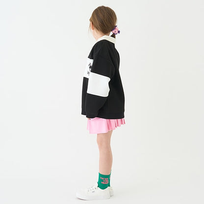 Japanese children's clothing mini#ML mountain style pleated skirt 100-140cm girls spring and summer SKIRTS 