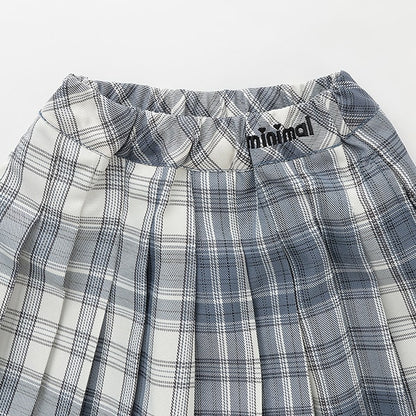 Japanese children's clothing mini#ML plaid pleated skirt pants 90-140cm girls spring and summer PANTS 