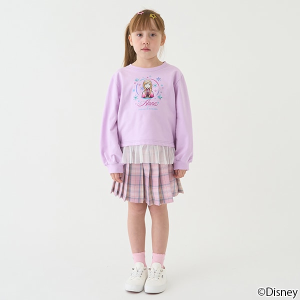 Japanese children's clothing mini#ML plaid pleated skirt pants 90-140cm girls spring and summer PANTS 