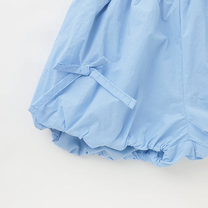 Japanese children's clothing mini#ML waterproof series bubble shorts 90-130cm girls summer PANTS 
