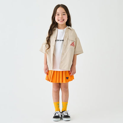 Japanese children's clothing mini#ML pleated skirt 100-140cm girls summer SKIRTS 