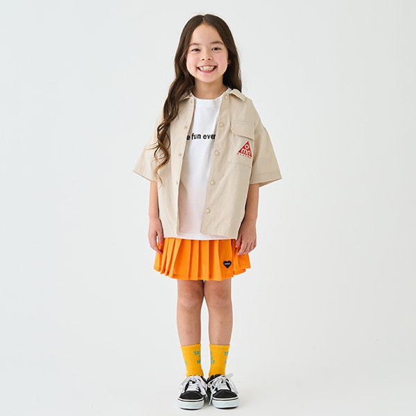 日本童裝 mini#ML 百摺短裙 100-140cm 女童款 夏季 SKIRTS