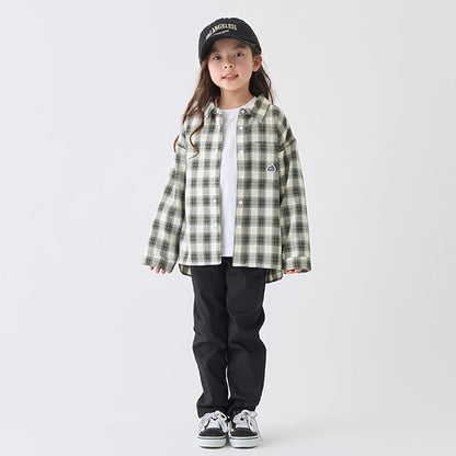 Japanese children's clothing mini#ML shirt 100-140cm boys/girls spring/summer TOPS 