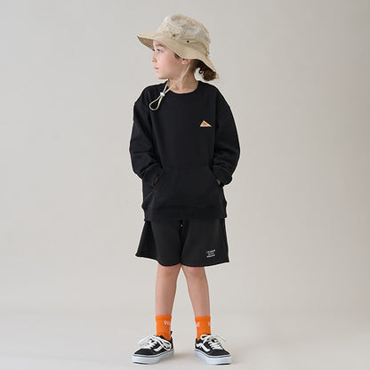 Japanese children's clothing mini#ML x KELTY pocket long-sleeved sweatshirt 100-140cm boys/girls spring and summer TOPS 