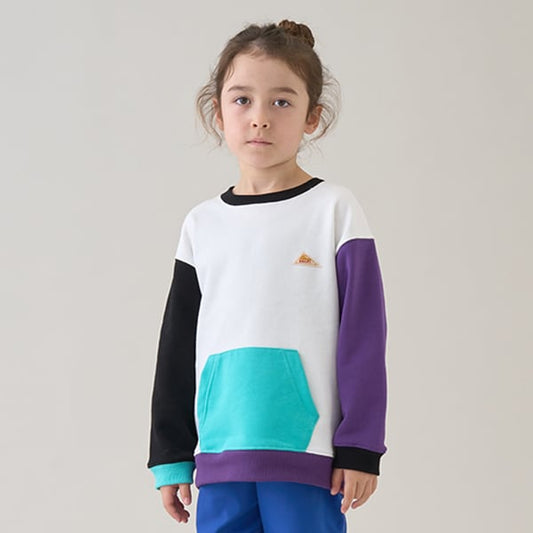 Japanese children's clothing mini#ML x KELTY pocket long-sleeved sweatshirt 100-140cm boys/girls spring and summer TOPS 