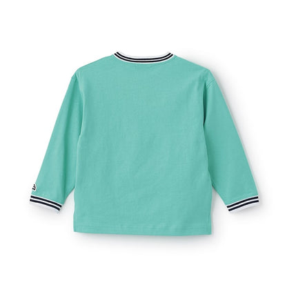 Japanese children's clothing mini #ML anti-fouling V-neck top 90-140cm boys/girls spring and summer TOPS 