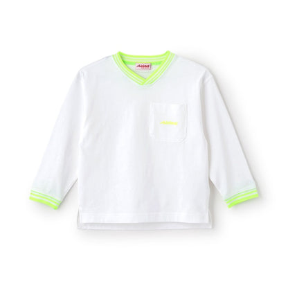 Japanese children's clothing mini #ML anti-fouling V-neck top 90-140cm boys/girls spring and summer TOPS 