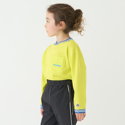 Japanese children's clothing mini #ML anti-fouling V-neck top 90-140cm boys/girls spring and summer TOPS 
