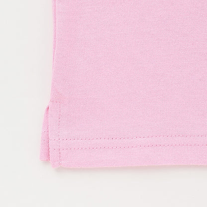 Japanese children's clothing mini#ML anti-fouling series sports embroidered bear top 90-140cm boys/girls summer TOPS 