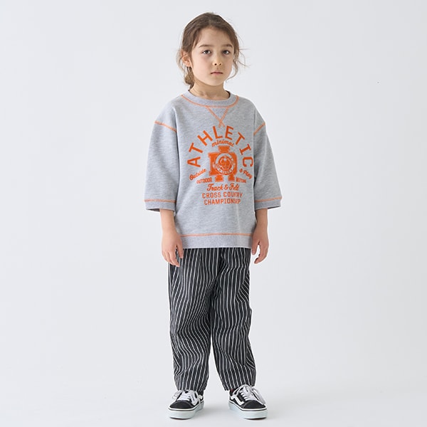日本童裝 mini#ML 線條字母印花上衣 90-140cm 男童款/女童款 夏季 TOPS