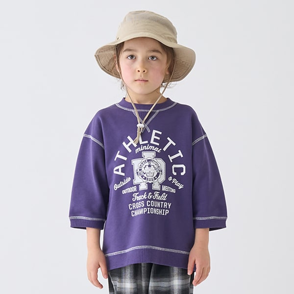 日本童裝 mini#ML 線條字母印花上衣 90-140cm 男童款/女童款 夏季 TOPS