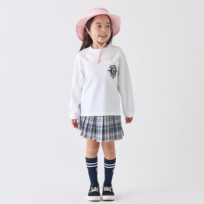 Japanese children's clothing mini #ML anti-fouling pocket top 90-140cm boys/girls spring and summer TOPS 
