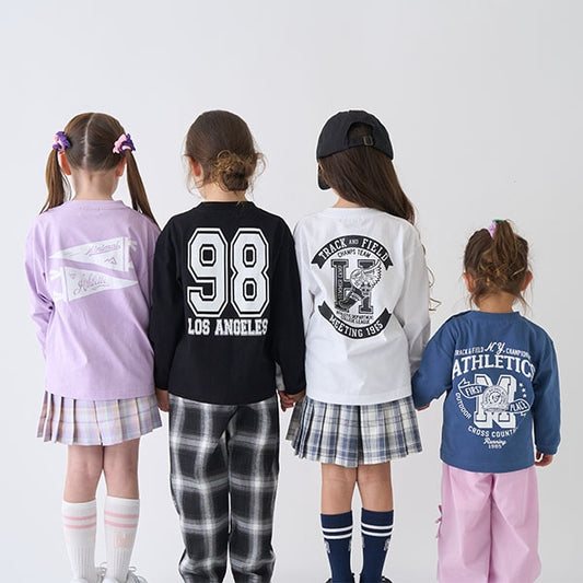 Japanese children's clothing mini #ML anti-fouling pocket top 90-140cm boys/girls spring and summer TOPS 