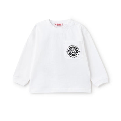 Japanese children's clothing mini #ML anti-fouling pocket top 90-140cm boys/girls spring and summer TOPS 