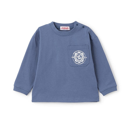 Japanese children's clothing mini #ML anti-fouling pocket top 90-140cm boys/girls spring and summer TOPS 