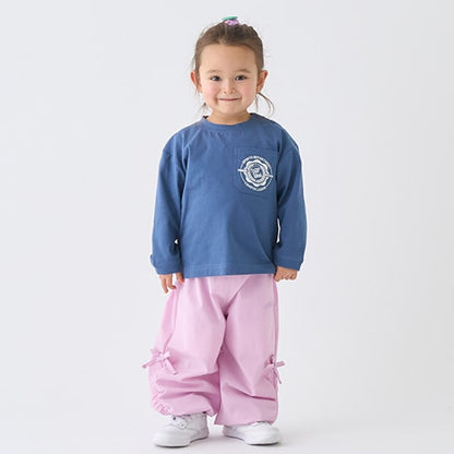 Japanese children's clothing mini #ML anti-fouling pocket top 90-140cm boys/girls spring and summer TOPS 