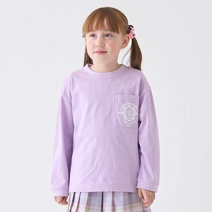 Japanese children's clothing mini #ML anti-fouling pocket top 90-140cm boys/girls spring and summer TOPS 
